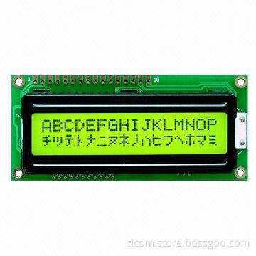 16 x 2 dot matrix lcd module, STN Y/G positive mode, stocks available